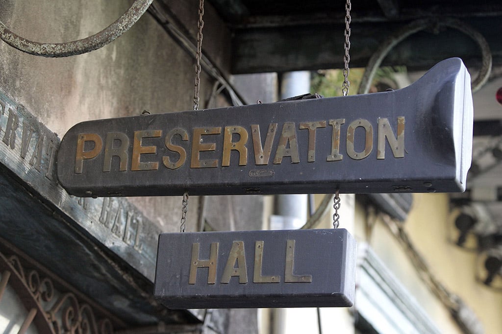 preservation hall, new orleans