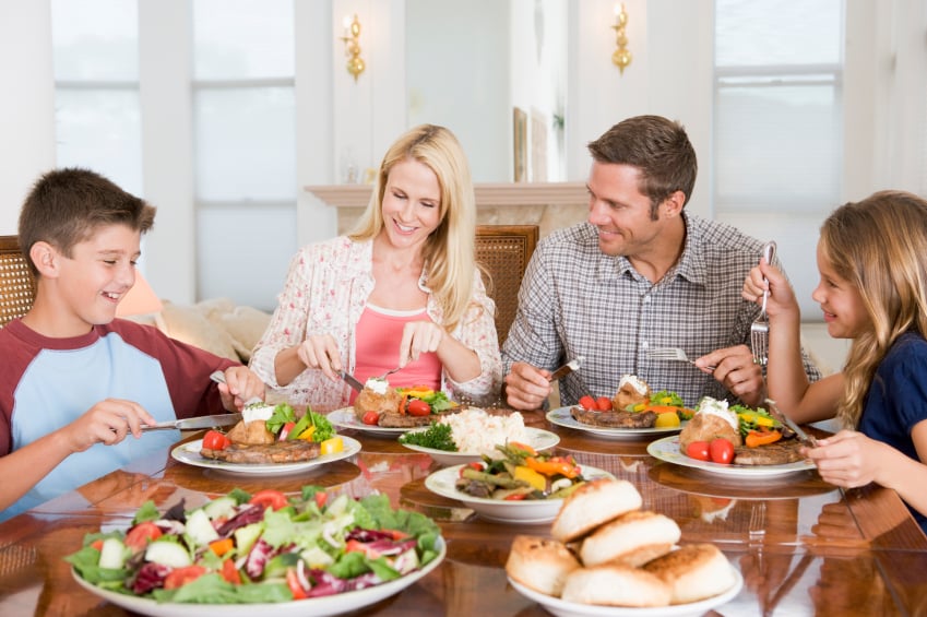 Image result for family eating together