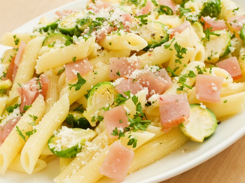 pasta with brussels sprouts