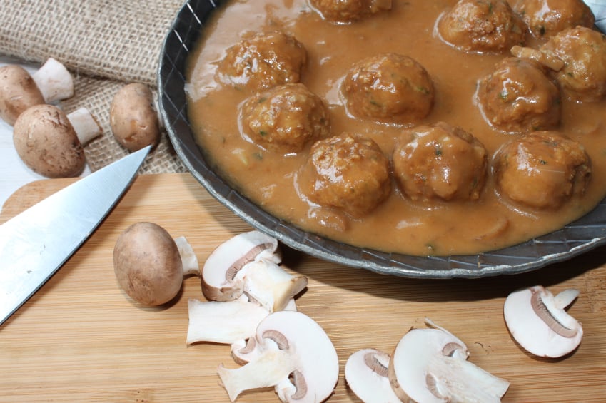 meatballs with mushrooms