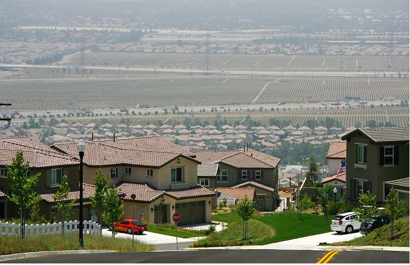 homes on a street
