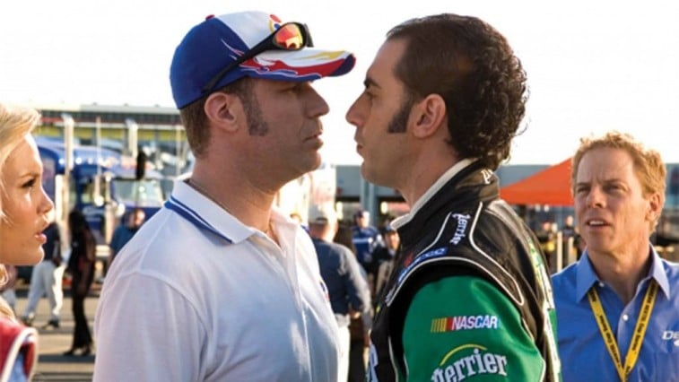 Will Ferrell and Sacha Baron Cohen in 'Talladega Nights: The Ballad of Ricky Bobby'
