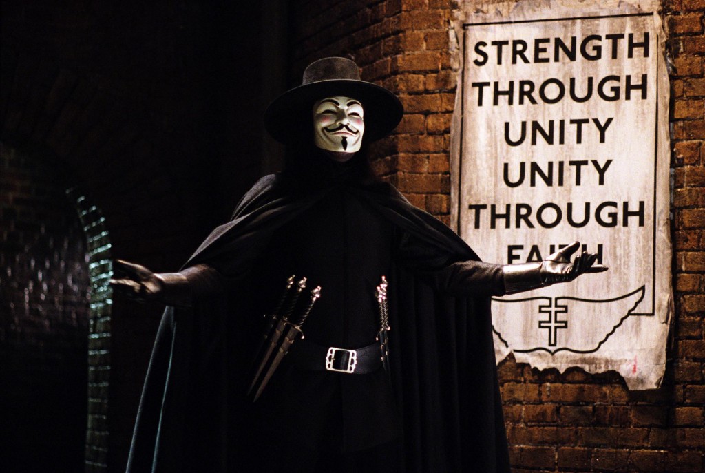 Hugo Weaving in 'V for Vendetta'