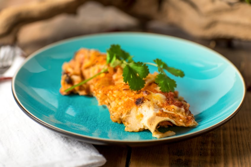 enchiladas with cilantro