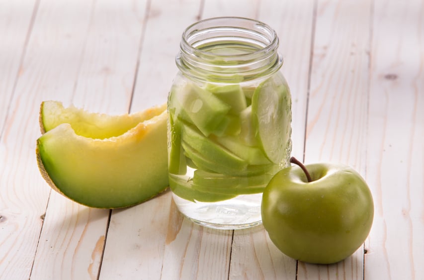honeydew and apple