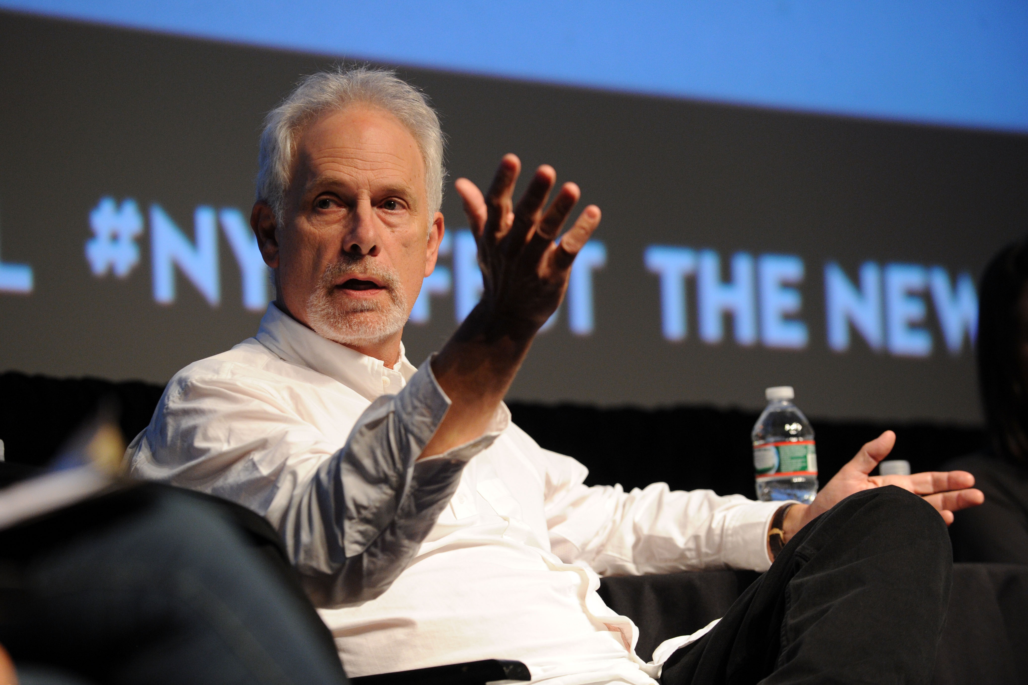 NEW YORK, NY - OCTOBER 05: Actor and director Christopher Guest speaks at the New Yorker Festival 2013 - Without A Script at SVA Theater 1 on October 5, 2013 in New York City. (Photo by Bryan Bedder/Getty Images for The New Yorker)