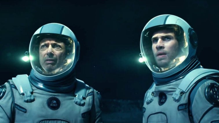 Liam Hemsworth and Jeff Goldblum