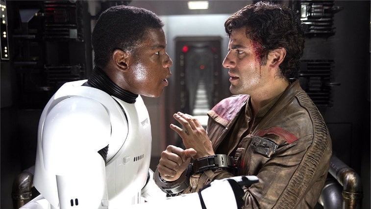 Oscar Isaac and John Boyega in The Force Awakens | Source: Lucasfilm