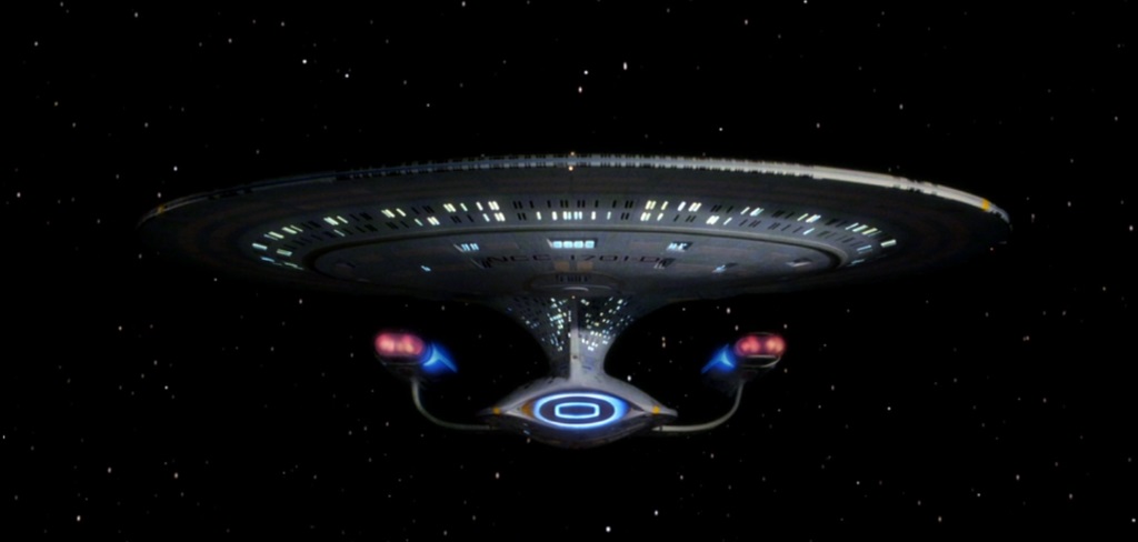 The Enterprise on Star Trek: The Next Generation