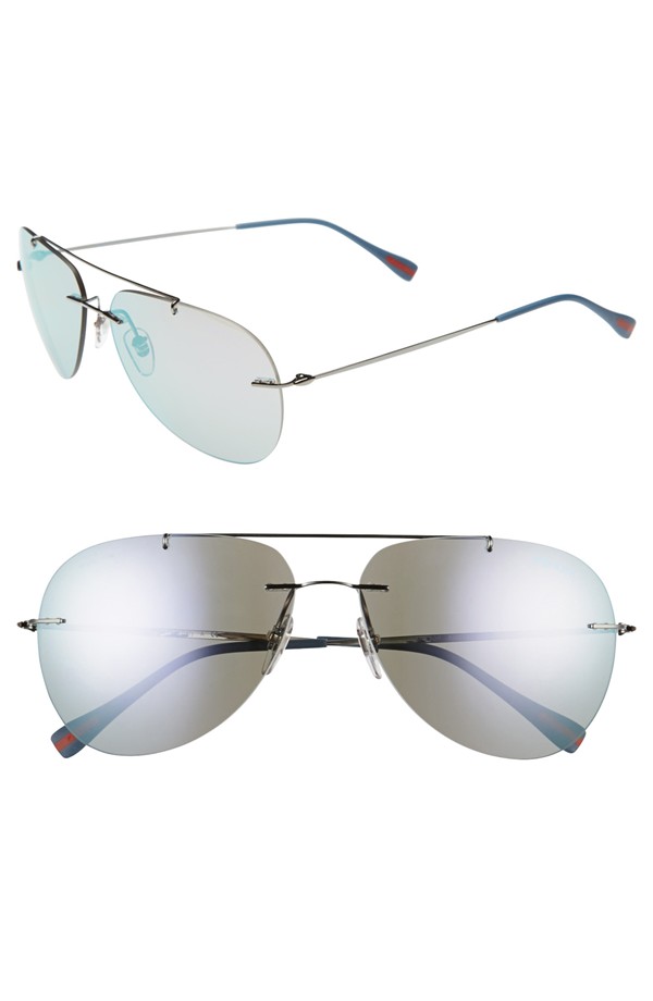 prada frameless sunglasses