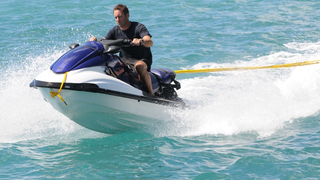 jet ski in the pacific ocean