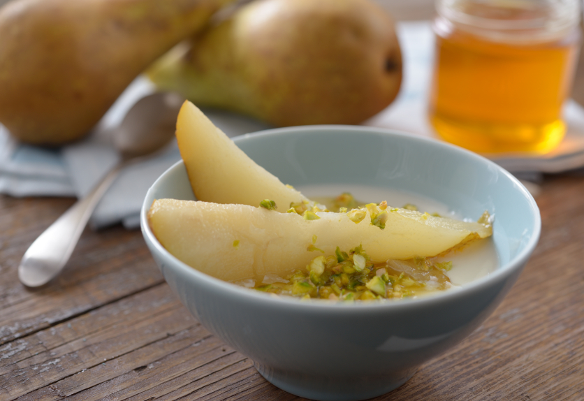 Pears in a bowl