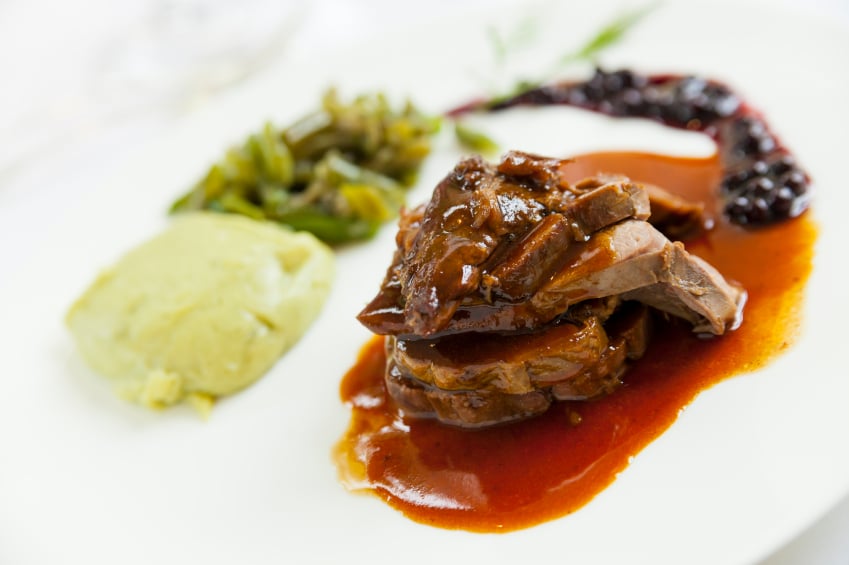 meat with sauce