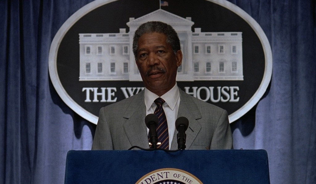 Morgan Freeman as President Tom Beck in 'Deep Impact'