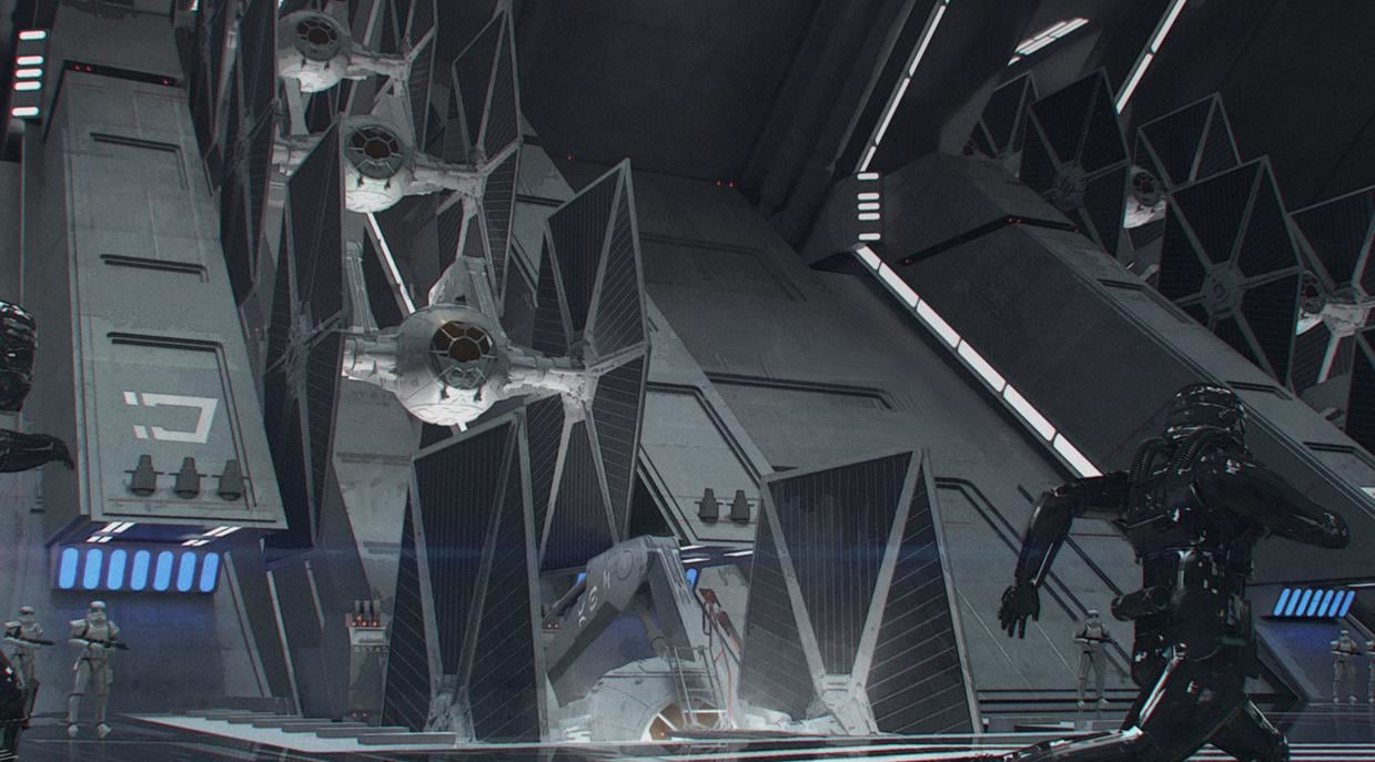 2016 Star Wars The Force Awakens Series 2 3 First Order TIE Fighter Concept Art
