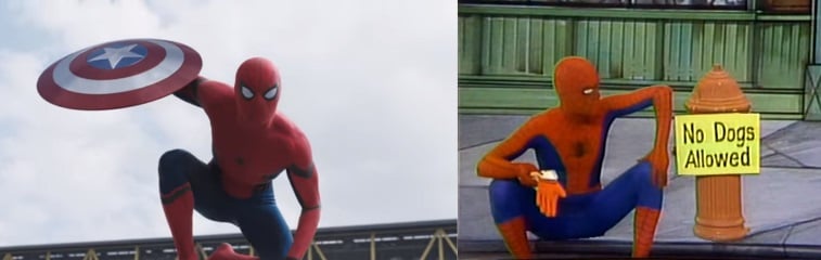 Two different Spider-Mans