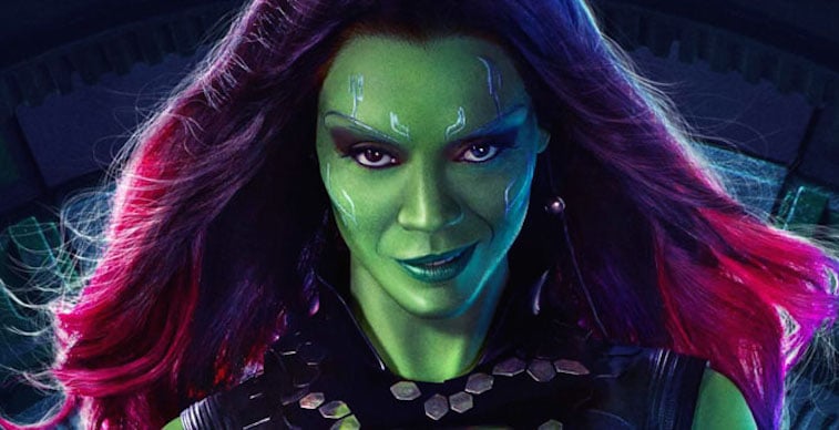 Zoe Saldana in Guardians of the Galaxy | Source: Marvel