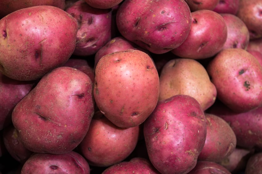 pile of red potatoes