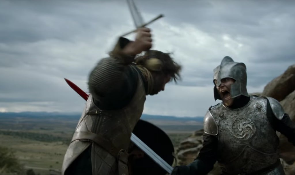 Battle scene in Game of Thrones