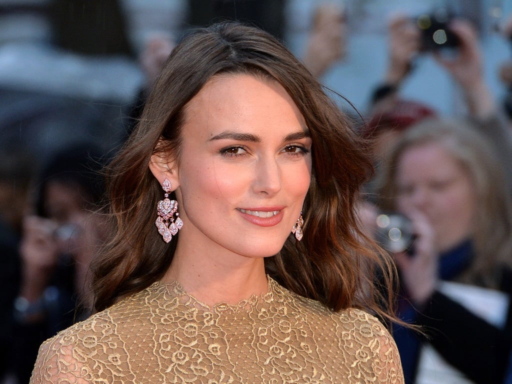 Keira Knightley smiling on the red carpet