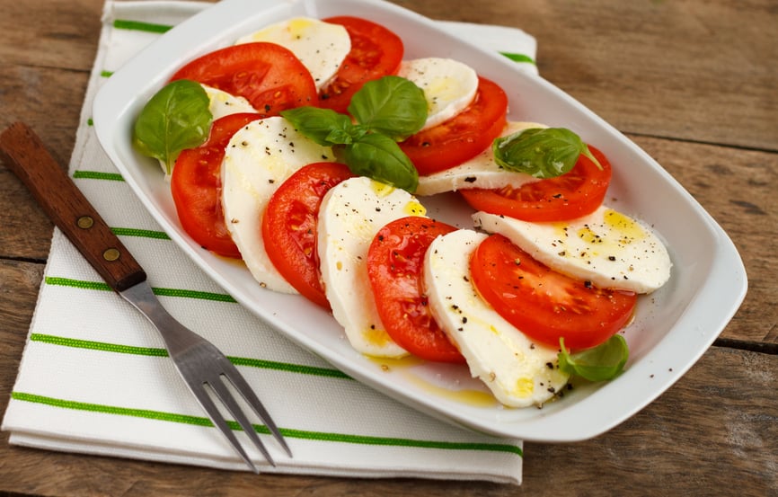 Caprese Salad in a tray