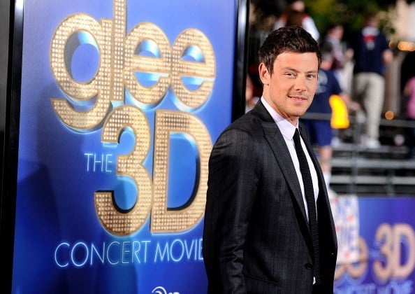 Cory Monteith at premiere of "Glee The 3D Concert Movie"