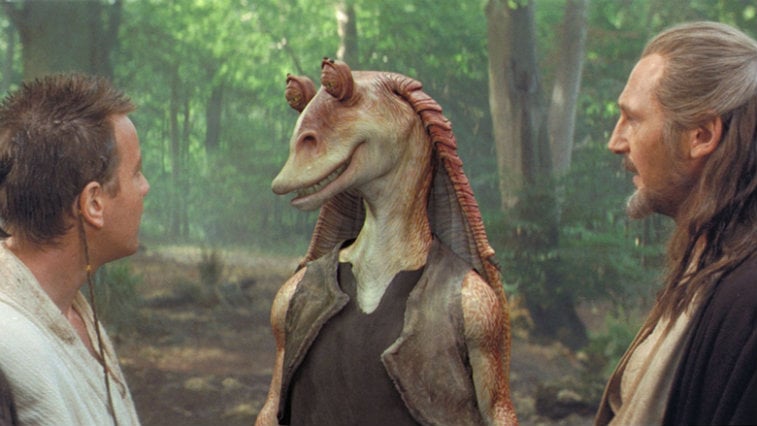 Ewan McGregor and Liam Neeson in Star Wars: The Phantom Menace
