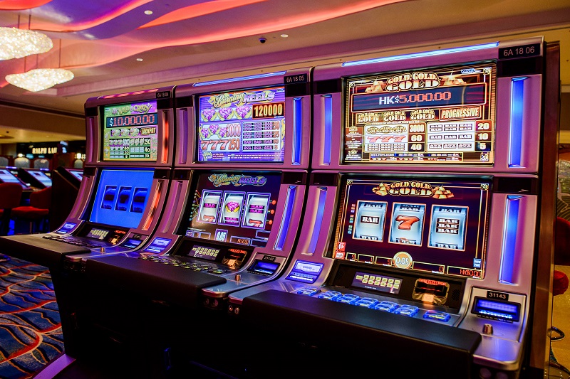 Slot machines in a Las Vegas casino