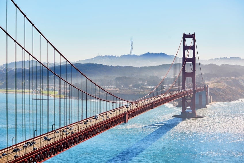 Golden Gate bridge in San Francisco