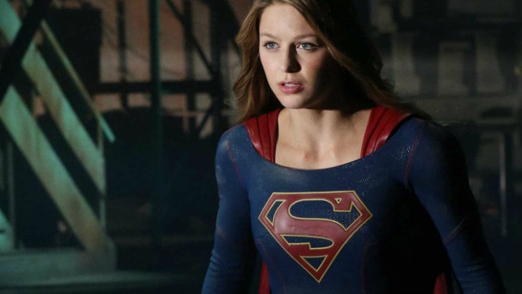 Melissa Benoist's Kara Danvers dons her Supergirl gear in a scene from Supergirl Season 2