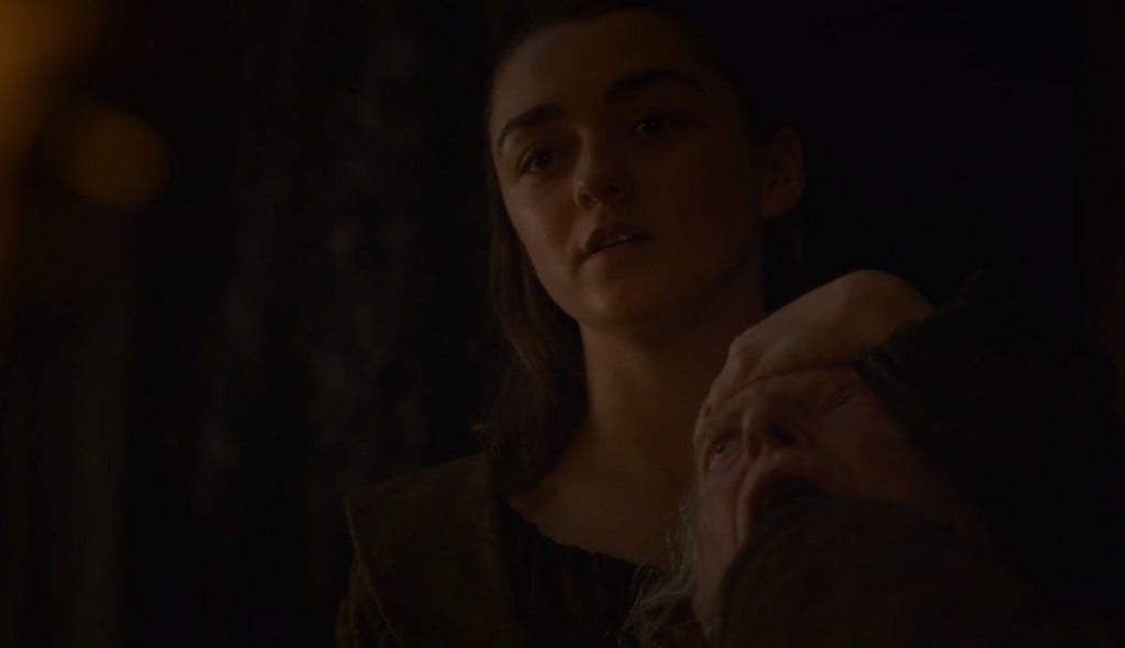Arya Stark and Walder Frey - Game of Thrones