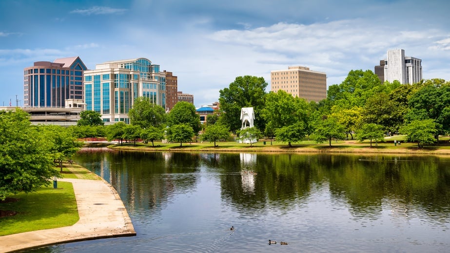 scene of downtown Huntsville, Alabama