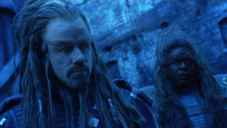 John Travolta and Forest Whitaker in Battlefield Earth