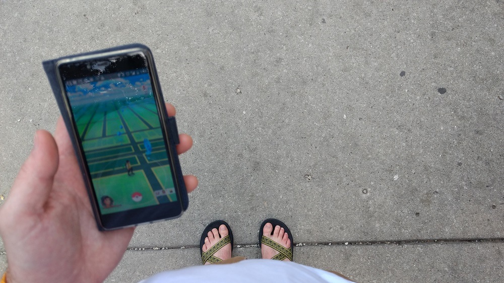 Pokémon GO map and walking