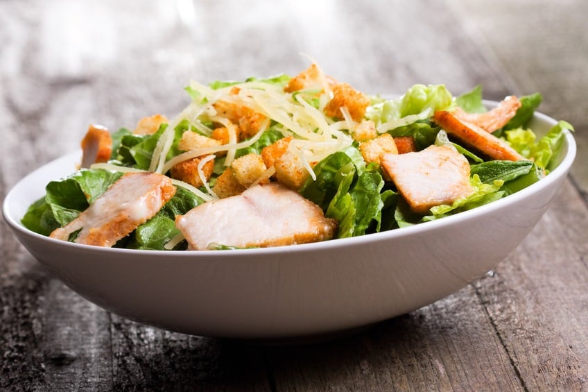 Salad with chicken