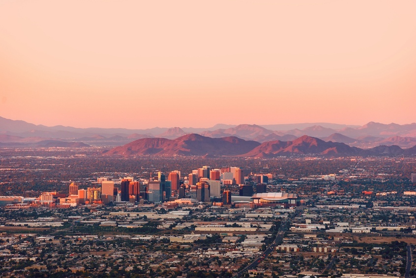 Aerial view of Phoenix