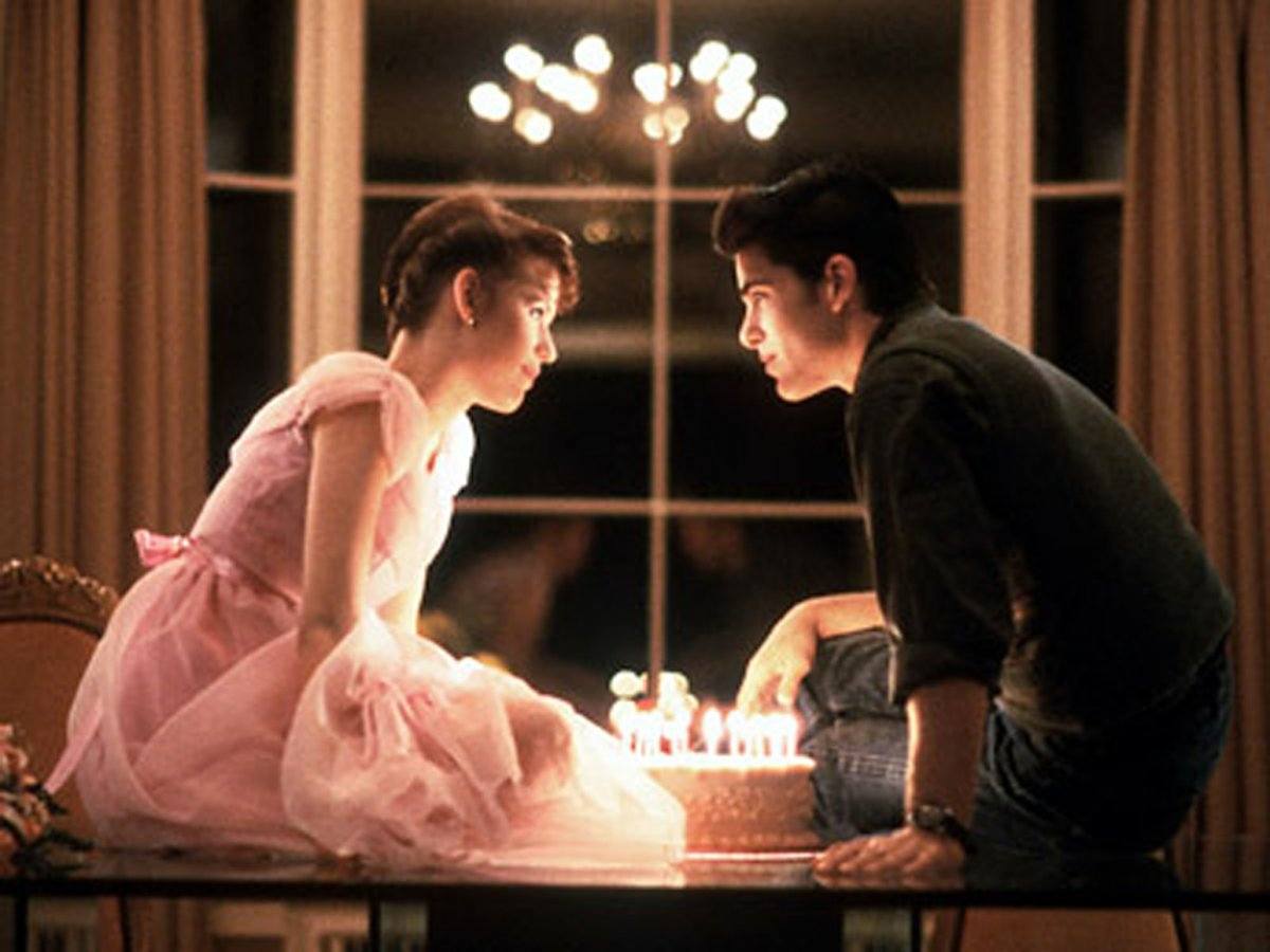 candles on cake in "Sixteen Candles"