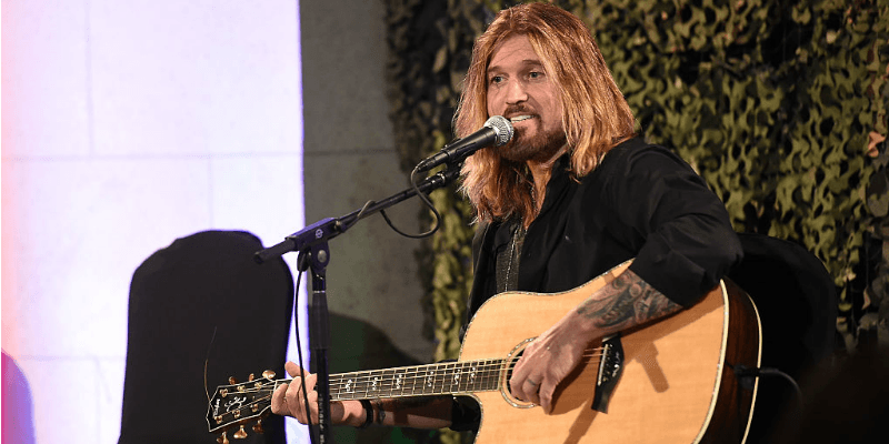 Billy Ray Cyrus attends the Salute To Heroes service gal