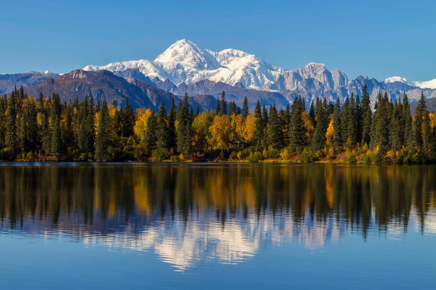 Byers Lake, Alaska in Denali is the closest view to Mount McKinley