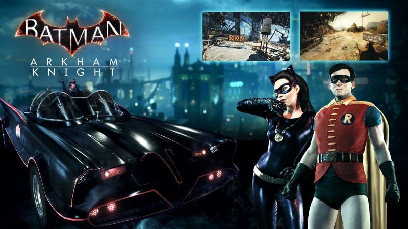 Retro skins for Catwoman and Robin in 'Batman: Arkham Knight'