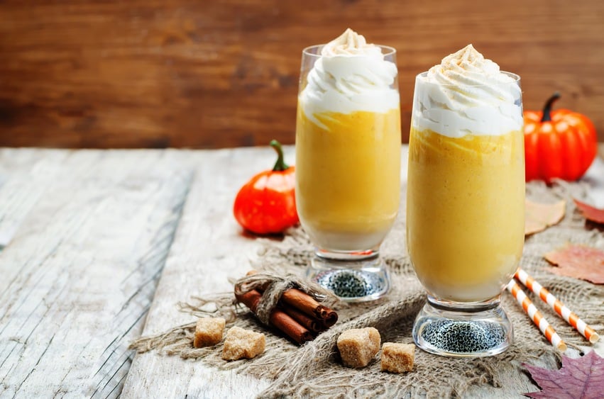 pumpkin spices pie pumpkin milkshake