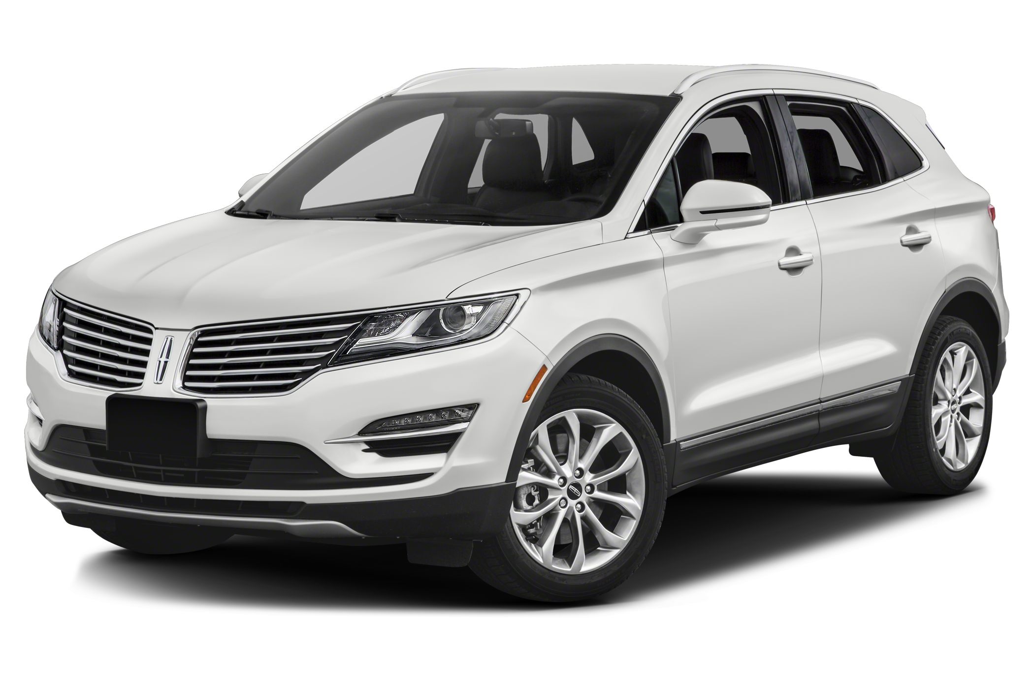 White 2017 Lincoln MKC on display.