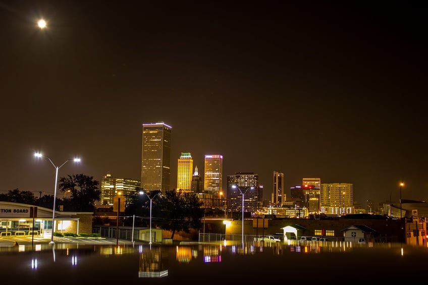 Downtown Tulsa at Dusk