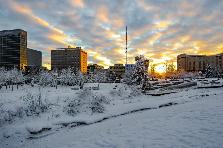 winter in Fairbanks Alaska