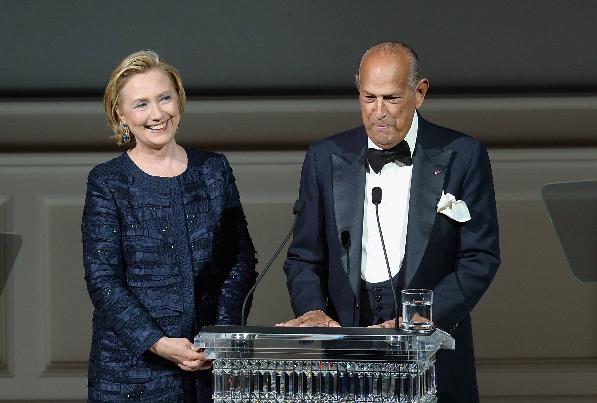 Hillary Rodham Clinton and Oscar de la Renta