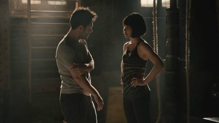 Paul Rudd and Evangeline Lilly in Ant-Man