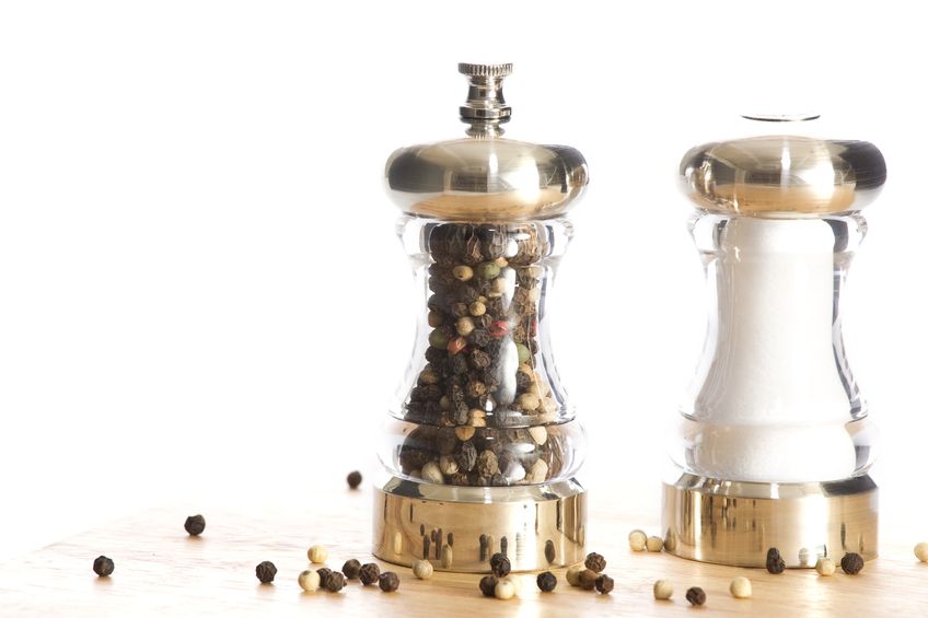 salt shaker and pepper mill