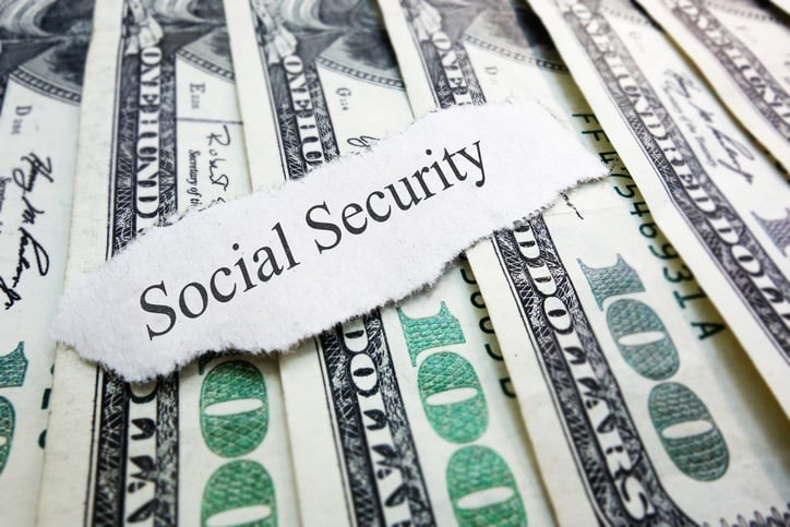 Social Security newspaper scrap