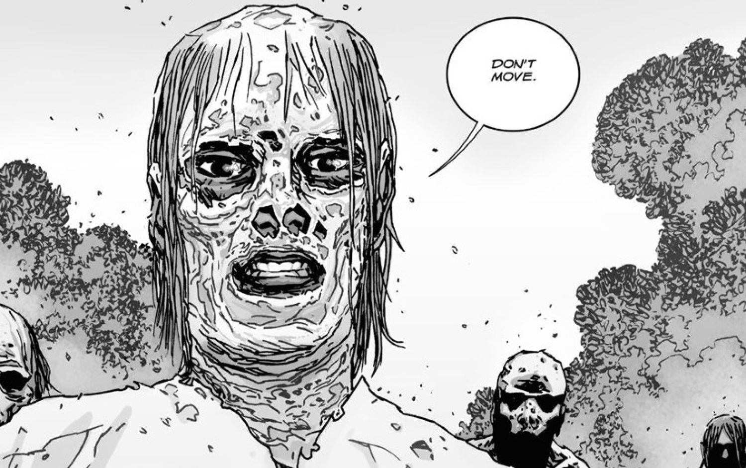 Alpha, a member of the Whisperers in The Walking Dead comics