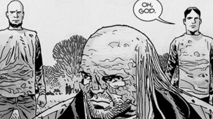 Beta in an image from 'The Walking Dead' comics.